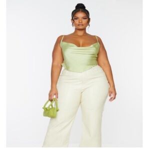 Pretty Little Thing Cowl Neck Cropped Tank